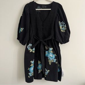 NWT ASOS Curve Embroidered Midi Dress